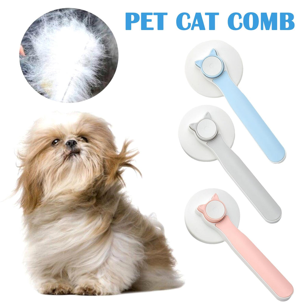 ProGroom Deshedding Brush - Blue Grey Pink - Shih Tzu