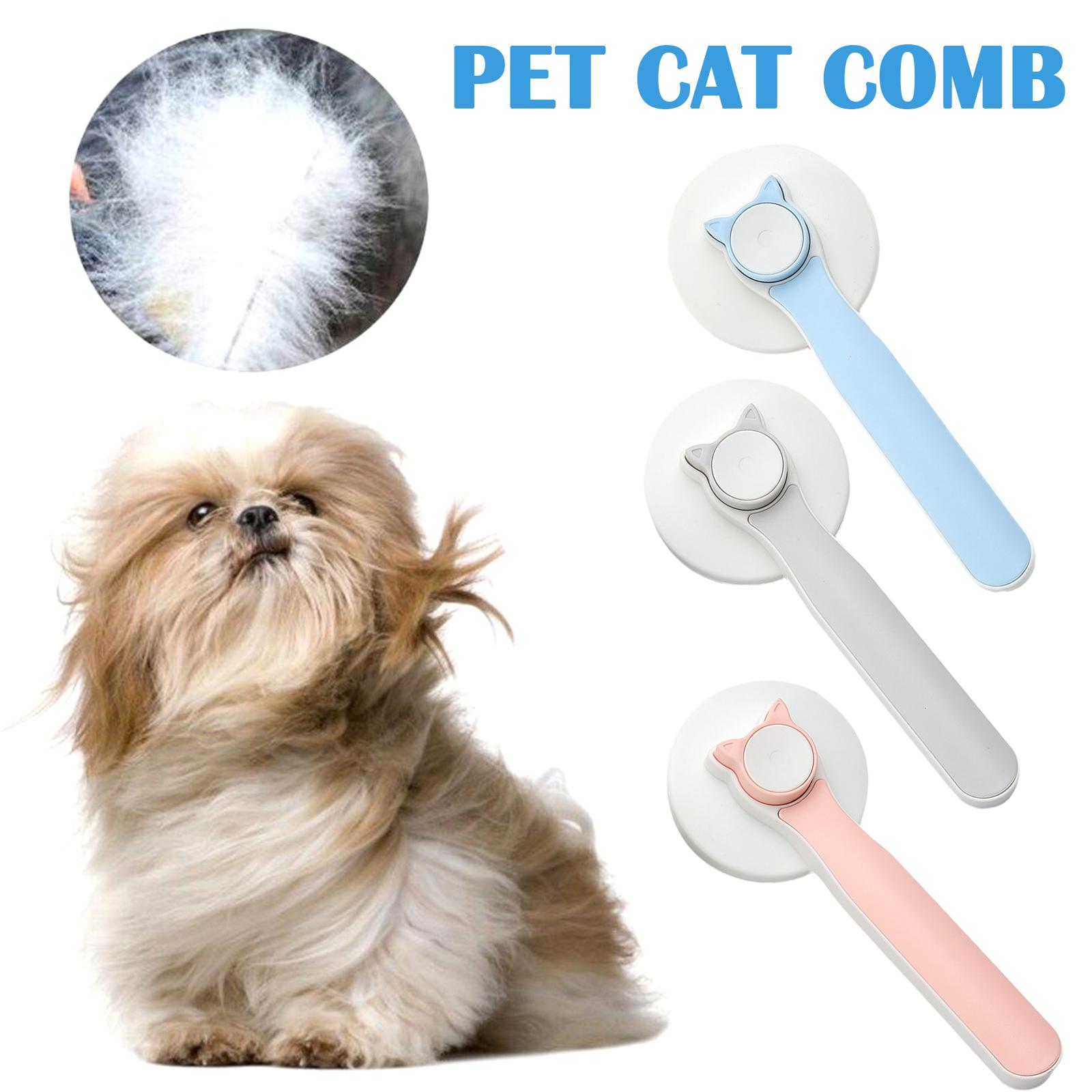 ProGroom Deshedding Brush - Blue Grey Pink - Shih Tzu